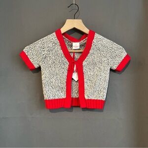 Hanna Anderson - Sweater - Gray, White, Red Size 80 - NWT